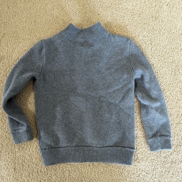 100% cotton, polo by Ralph Lauren, boys size 6, gray classic zip up cardigan. - Picture 5 of 11